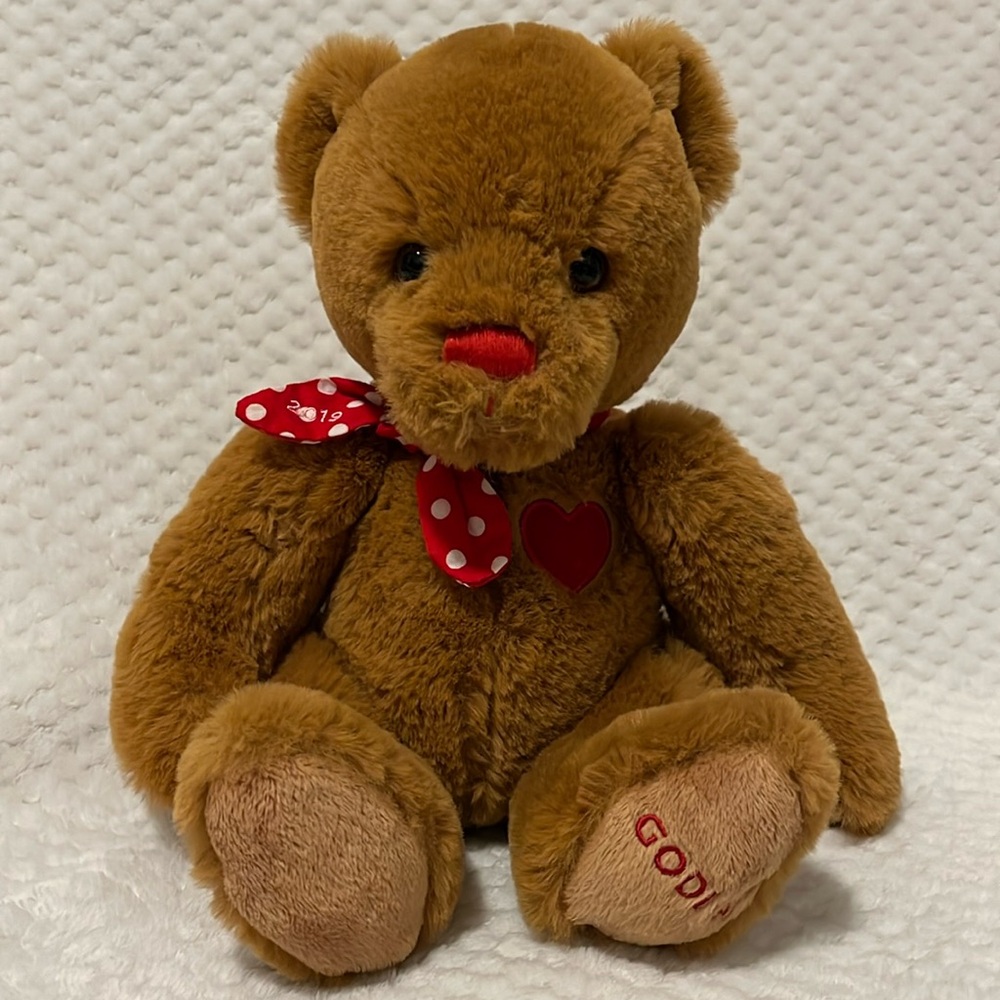 2019 Godiva Collectible Holiday Valentine’s Plush Bear